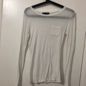 SHEER WHITE LONG SLEEVE